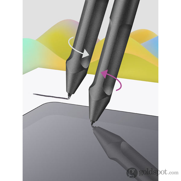 Lamy Safari EMR Twin pen Digital Writing Ballpoint Pen in All Black - POM Ballpoint Pens