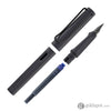 Lamy Safari Fountain Pen in Steel Black Fountain Pen