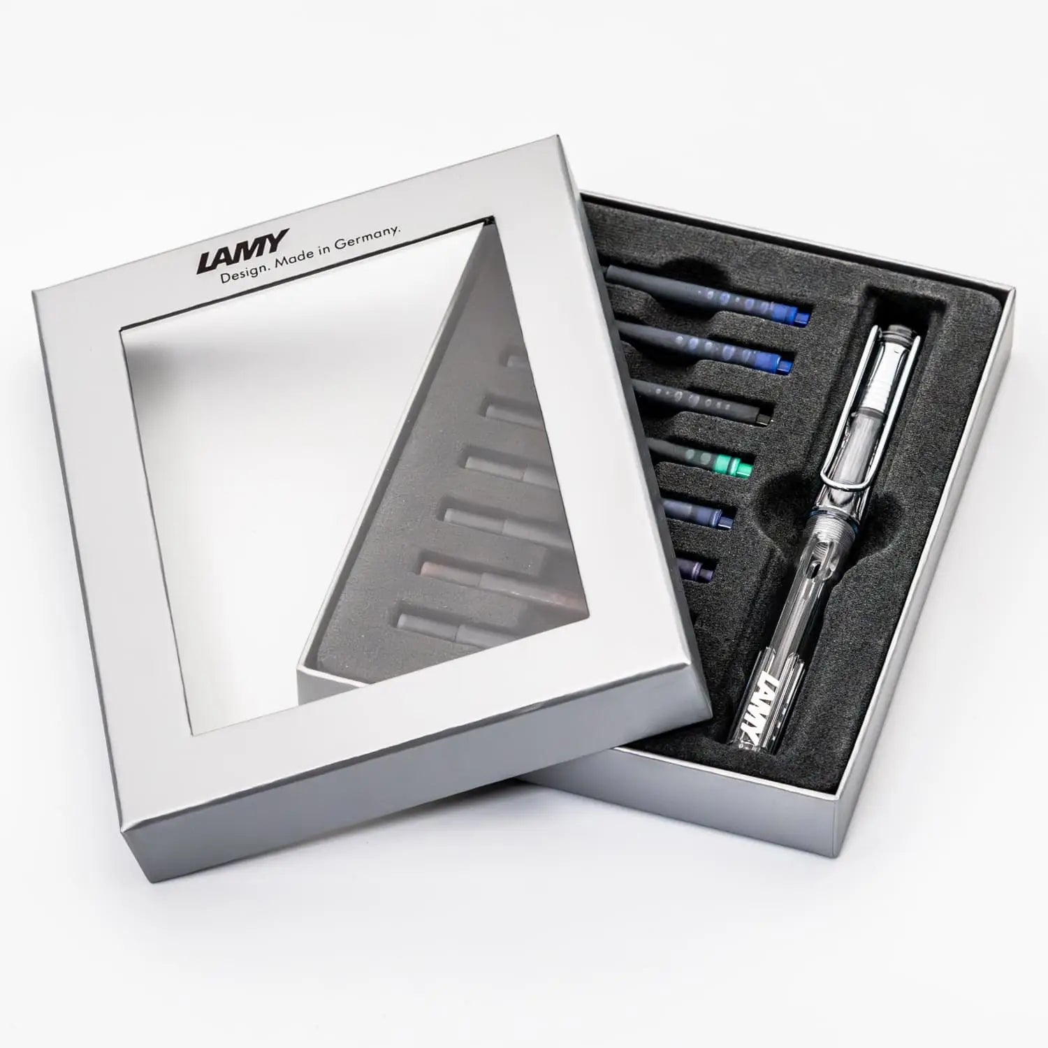 Lamy Safari Fountain Pen in Vista with Cartridge Gift Set