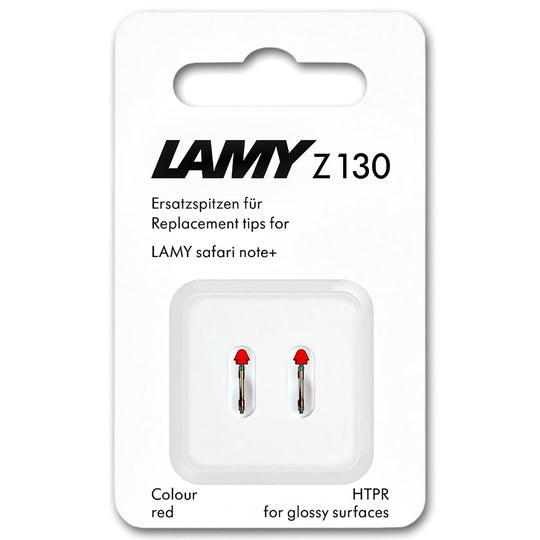 Lamy Safari Note + Replacement Tip in Medium Red - 2 Piece