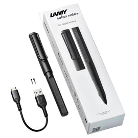 Lamy Safari Note + Stylus Pen in All Black Matte (Apple Ipad Compatible)