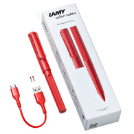 Lamy Safari Note + Stylus Pen in Red Gloss (Apple Ipad Compatible)