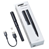 Lamy Safari Note + Stylus Pen in Steel Matte Black (Apple Ipad Compatible)