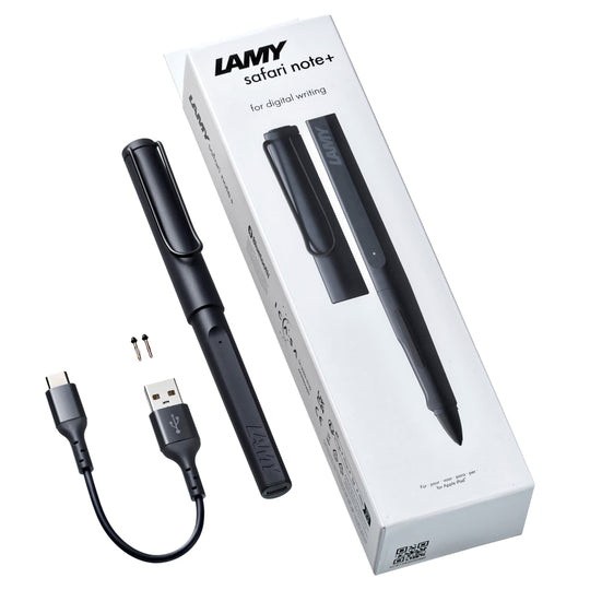 Lamy Safari Note + Stylus Pen in Steel Matte Black (Apple Ipad Compatible)