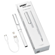 Lamy Safari Note + Stylus Pen in White Gloss (Apple Ipad Compatible)