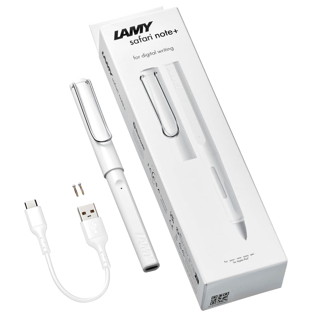 Lamy Safari Note + Stylus Pen in White Gloss (Apple Ipad Compatible) Stylus Pens