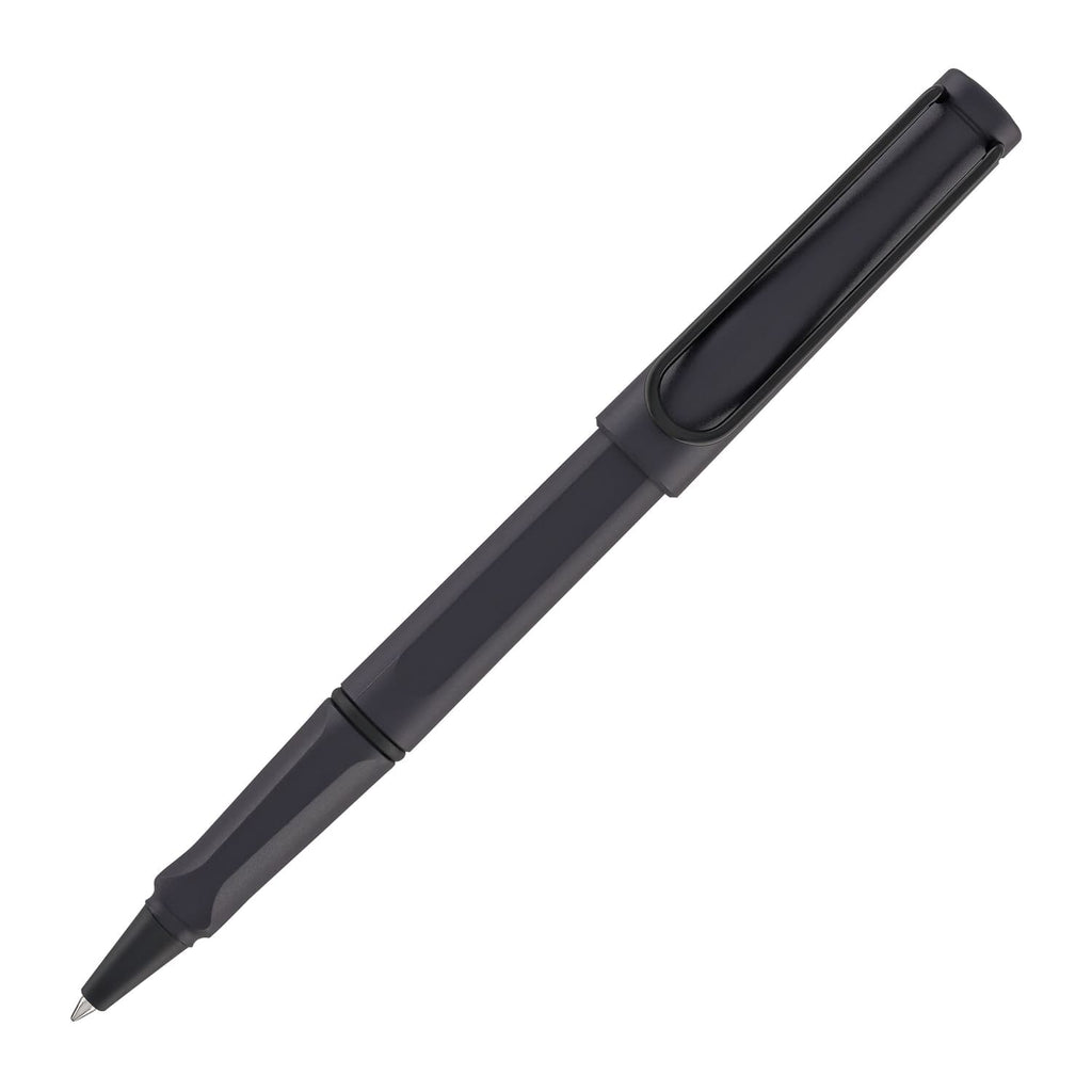 Lamy Safari Rollerball Pen in Steel Black Rollerball Pen