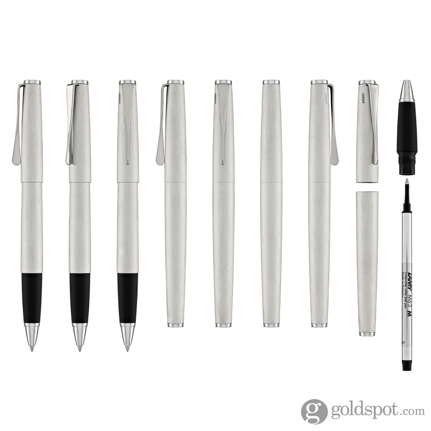 Lamy Studio Rollerball Pen in Brushed Stainless Steel Rollerball Pen