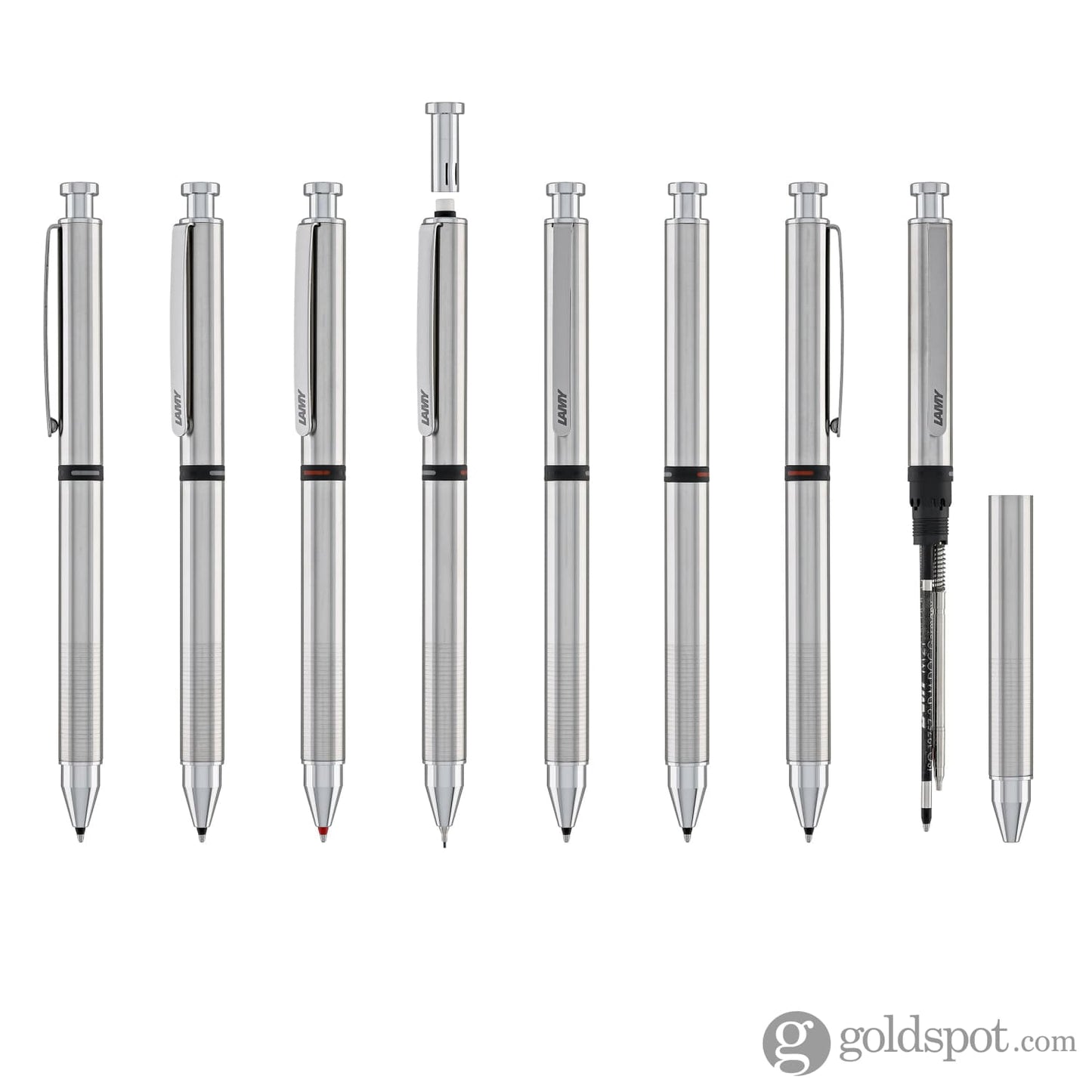 Lamy Swift Tri Pen in Stainless Steel Multi-Function Pen