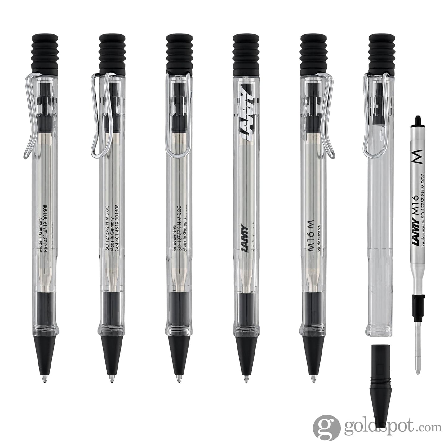 Lamy Vista Ballpoint Pen in Clear Demonstrator Ballpoint Pens