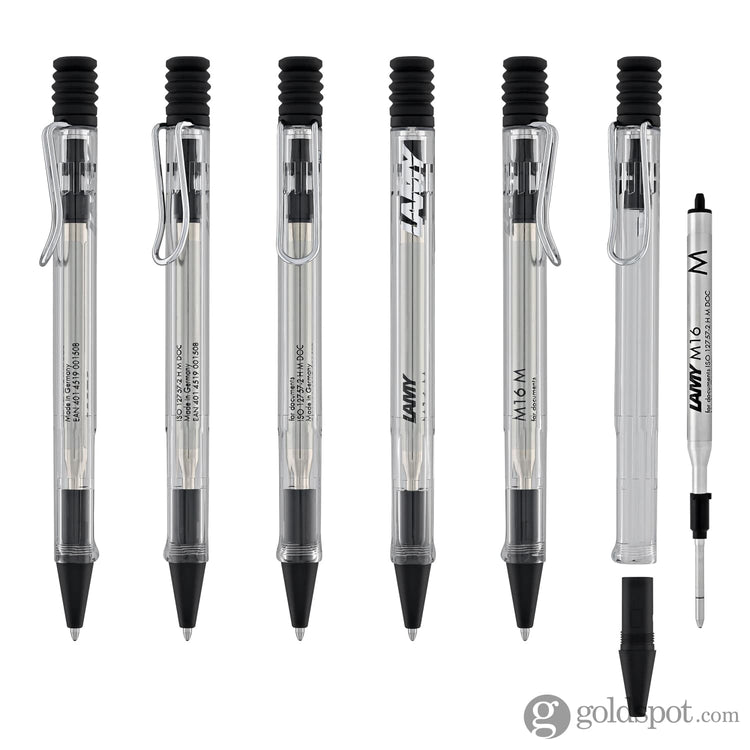 Lamy Vista Ballpoint Pen in Clear Demonstrator Ballpoint Pens