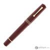 Leonardo Dodici Fountain Pen in Burgundy Red Guillochè No. 8 Size 14kt Gold Nib Fountain Pen