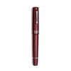 Leonardo Dodici Fountain Pen in Burgundy Red Guillochè No. 8 Size 14kt Gold Nib with Silver Trim Fountain Pen