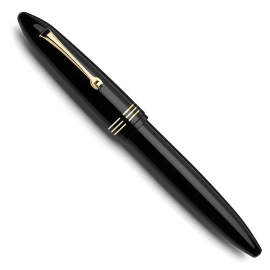 Leonardo Furore Rollerball Pen in Notte Di Furore with Gold Trim