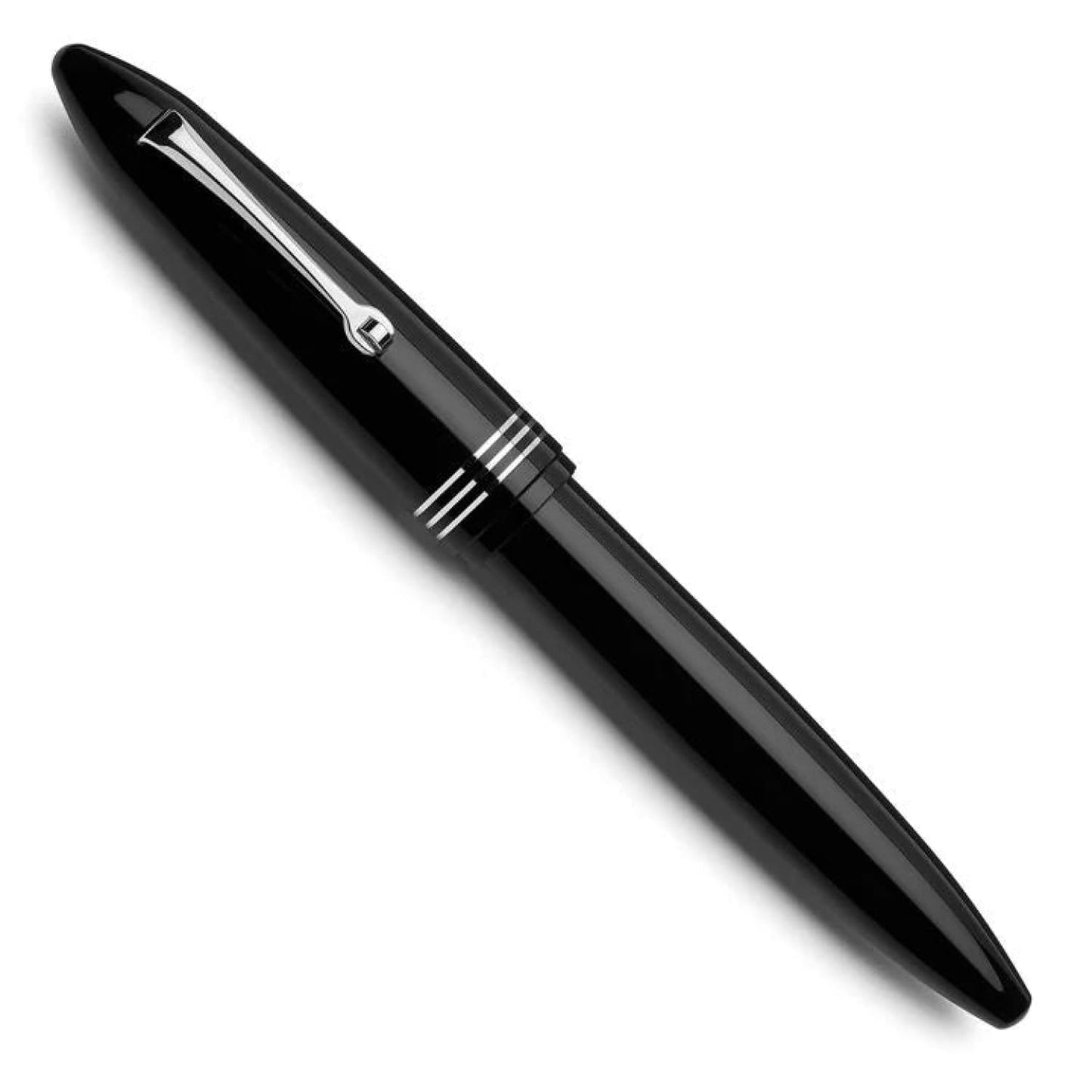 Leonardo Furore Rollerball Pen in Notte Di Furore with Silver Trim Rollerball Pen
