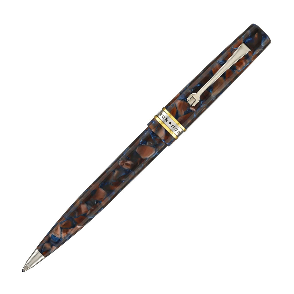 Leonardo La Piccolina Ballpoint Pen in Classica Brown/Blue Ballpoint Pens