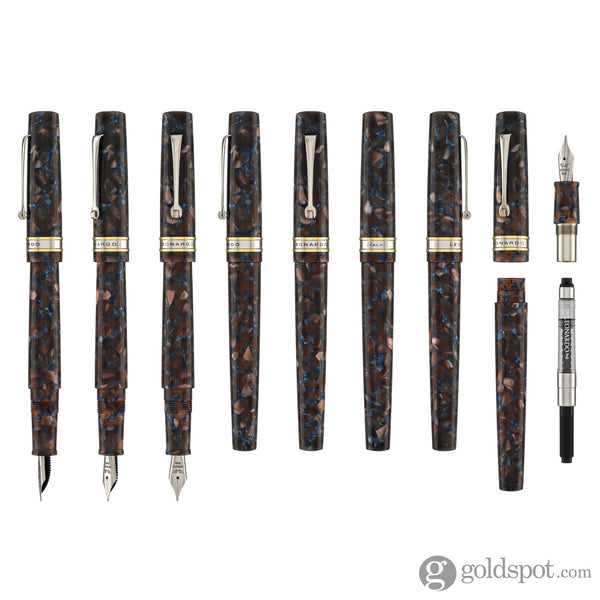 Leonardo La Piccolina Fountain Pen in Classica Brown/Blue Fountain Pen