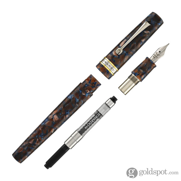 Leonardo La Piccolina Fountain Pen in Classica Brown/Blue Fountain Pen