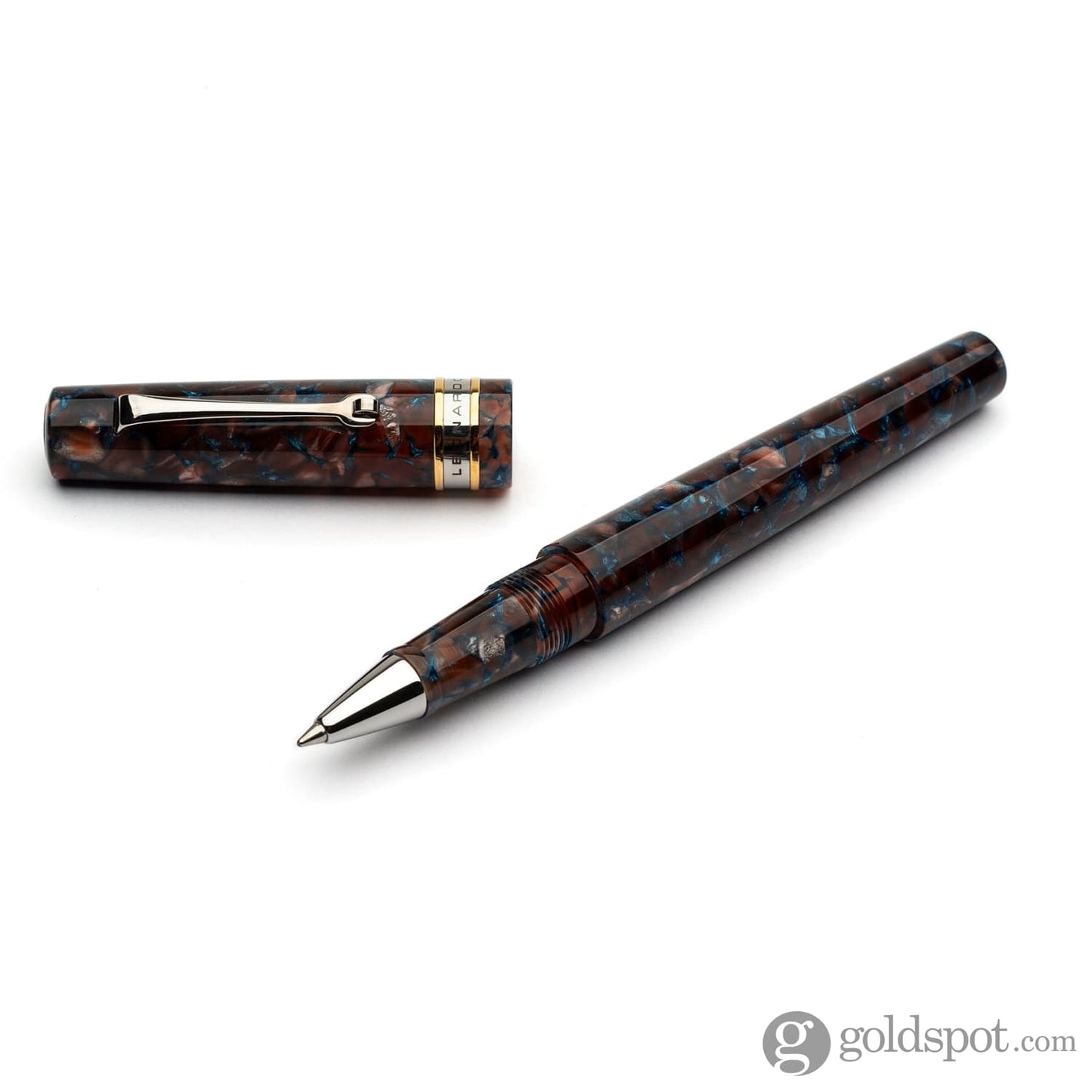 Leonardo La Piccolina Rollerball Pen in Classica Brown/Blue Rollerball Pen