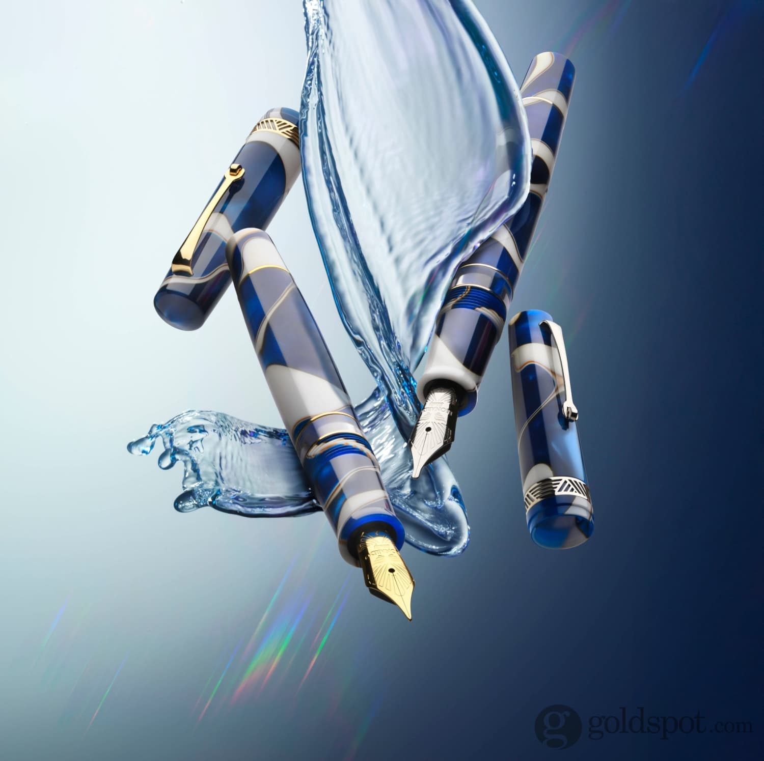 Leonardo Momento Magico Fountain Pen in Onda Blu - Goldspot Pens