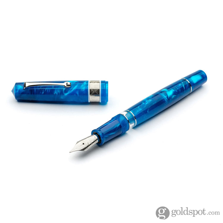 Leonardo Momento Magico Fountain Pen in Pithecusa Elastic Fine / Silver Fountain Pen