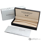 Leonardo Momento Zero Ballpoint Pen in Black Matte Gold Trim Ballpoint Pens