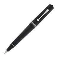 Leonardo Momento Zero Ballpoint Pen in Black Matte Silver Trim