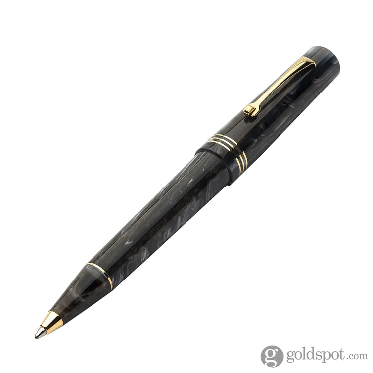 Leonardo Momento Zero Ballpoint Pen in Horn Gold Trim Ballpoint Pens