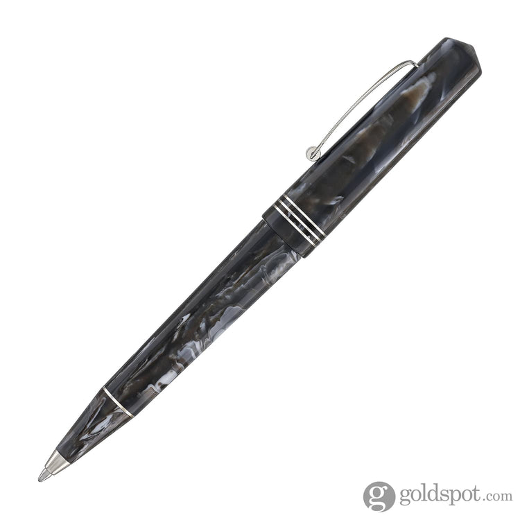 Leonardo Momento Zero Ballpoint Pen in Horn Silver Trim Ballpoint Pens