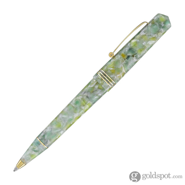 Leonardo Momento Zero Ballpoint Pen in Jade Gold Trim Ballpoint Pens