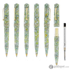 Leonardo Momento Zero Ballpoint Pen in Jade Gold Trim Ballpoint Pens