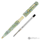 Leonardo Momento Zero Ballpoint Pen in Jade Gold Trim Ballpoint Pens