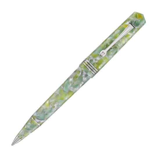 Leonardo Momento Zero Ballpoint Pen in Jade Silver Trim