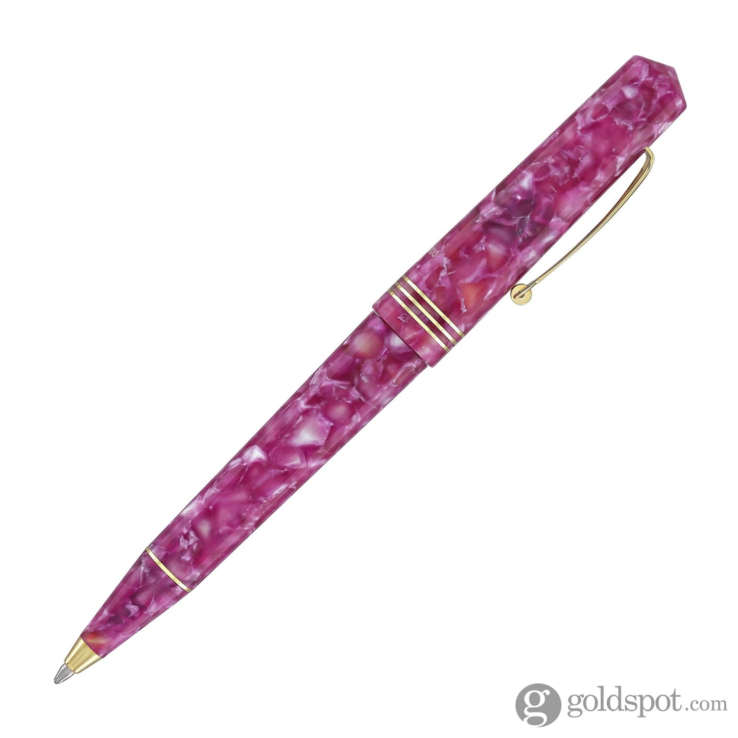 Leonardo Momento Zero Ballpoint Pen in Lavanda Gold Trim Ballpoint Pens