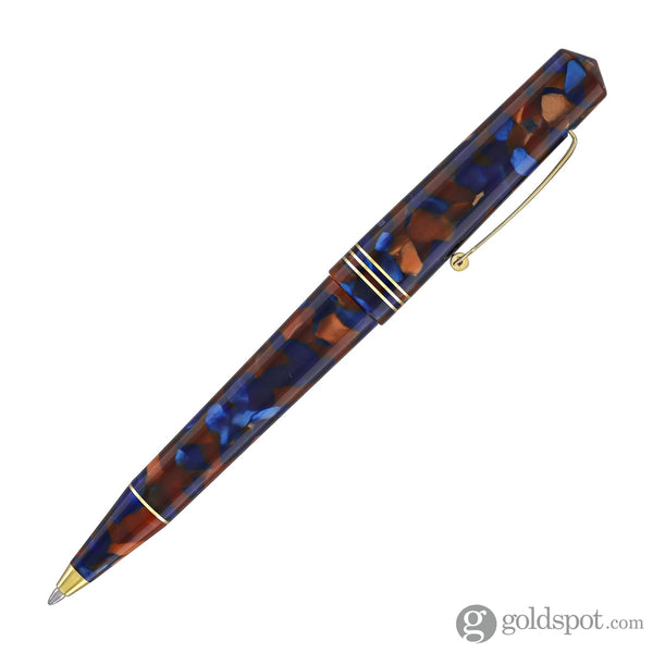 Leonardo Momento Zero Ballpoint Pen in Sea Stone Gold Trim Ballpoint Pens