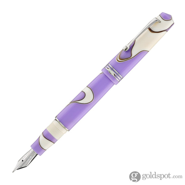 Leonardo Momento Zero Fountain Pen in Nuvola Lilac with Silver trim Fountain Pen