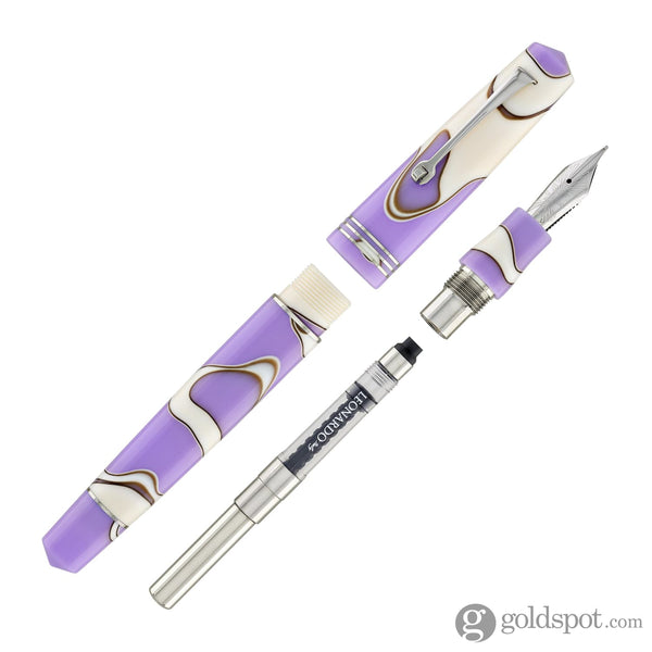 Leonardo Momento Zero Fountain Pen in Nuvola Lilac with Silver trim Fountain Pen