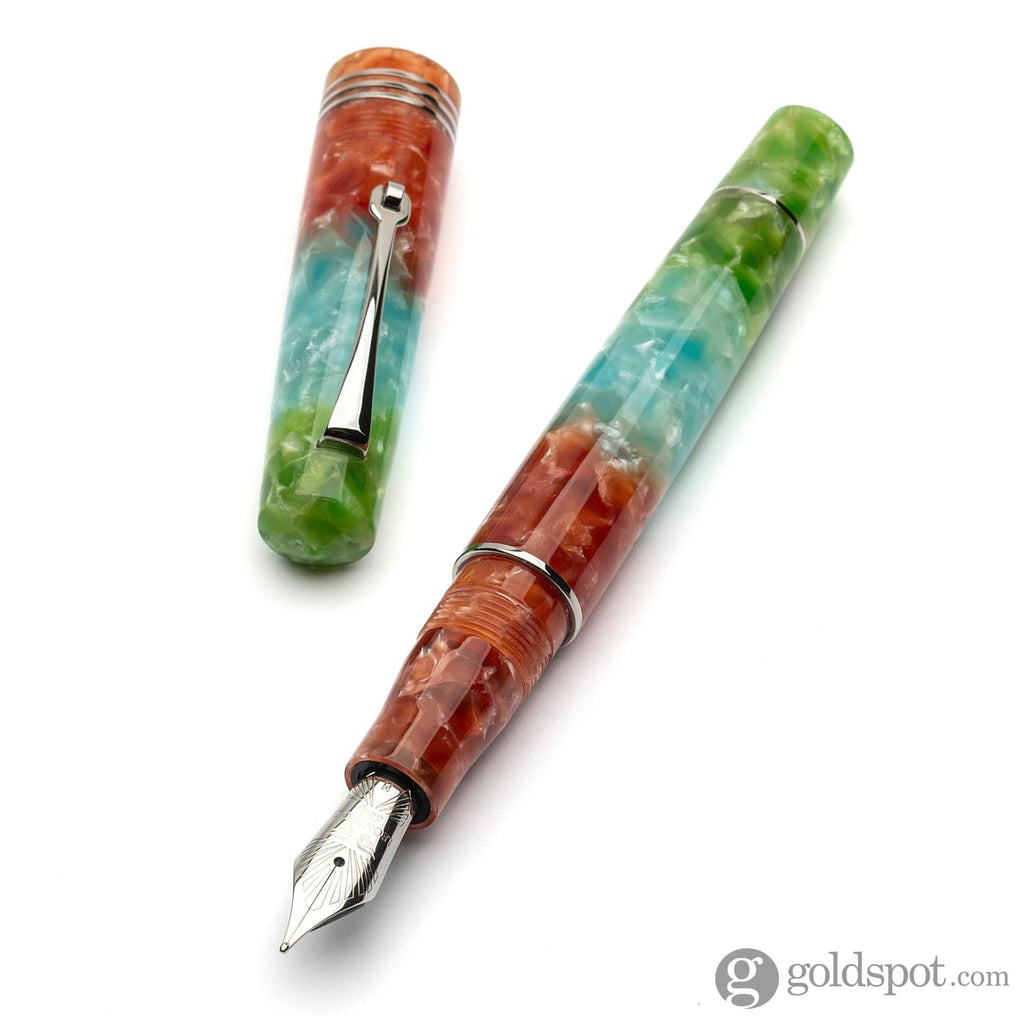 Leonardo Momento Zero Fountain Pen in Pura Vida Silver / Fine