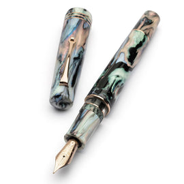Leonardo Momento Zero Grande 2.0 Fountain Pen in Dalia Eveline with Rose Gold Trim
