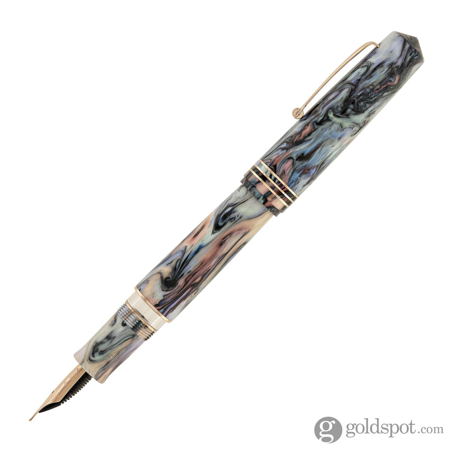 Leonardo Momento Zero Grande 2.0 Fountain Pen in Dalia Eveline with Rose Gold Trim Fountain Pen