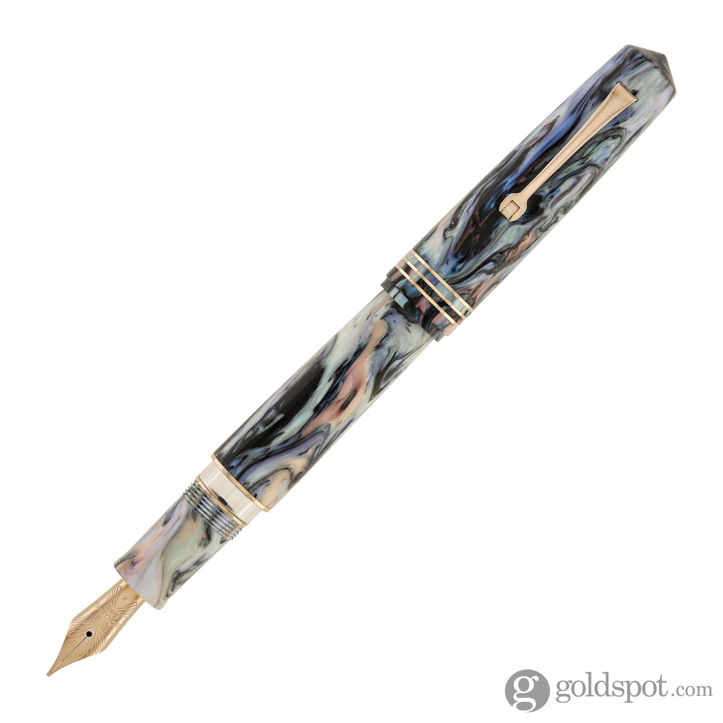 Leonardo Momento Zero Grande 2.0 Fountain Pen in Dalia Eveline with Rose Gold Trim Fountain Pen