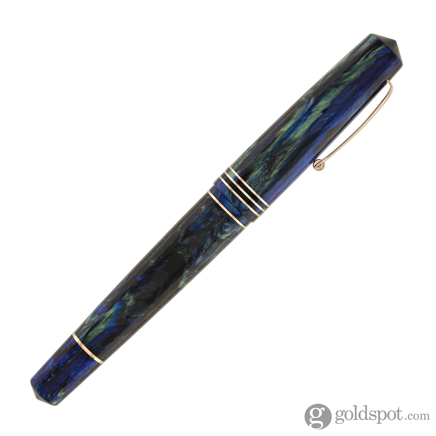 Leonardo Momento Zero Grande 2.0 Fountain Pen in Fiordaliso Blue with Rose Gold Trim Fountain Pen