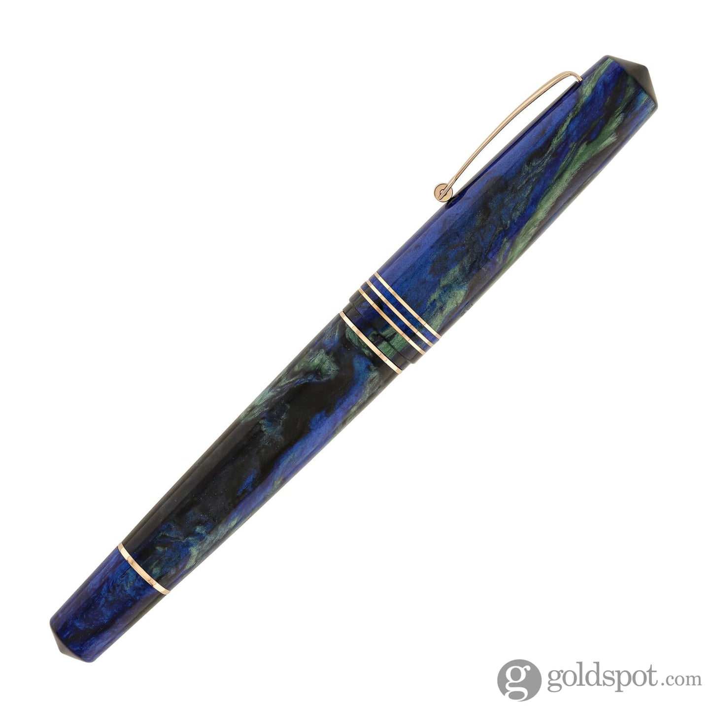Leonardo Momento Zero Grande 2.0 Fountain Pen in Fiordaliso Blue with Rose Gold Trim Fountain Pen