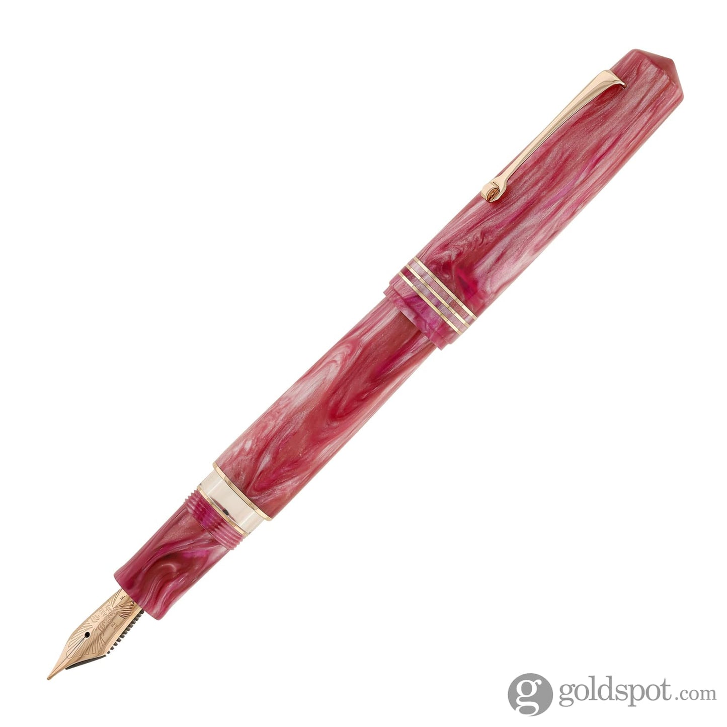 Leonardo Momento Zero Grande 2.0 Fountain Pen in Sakura with Rose Gold Trim Fountain Pen