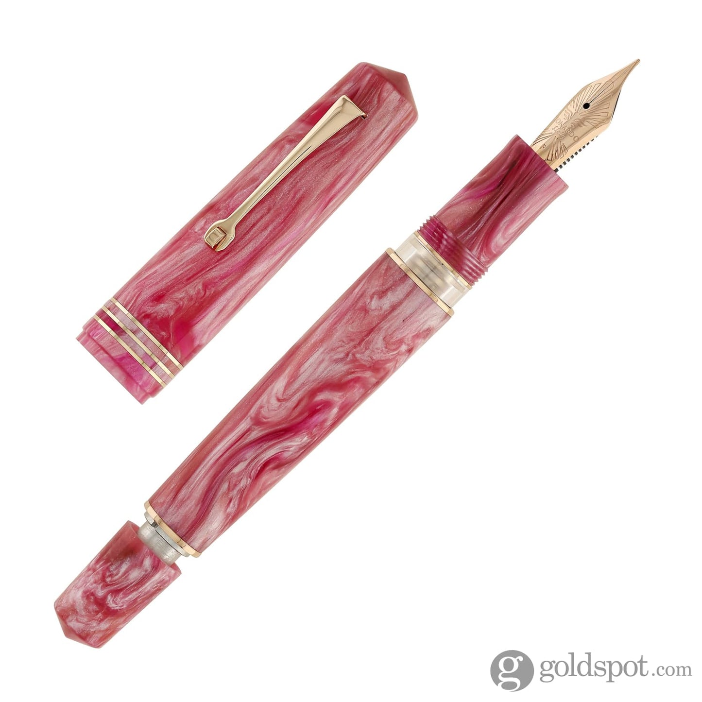 Leonardo Momento Zero Grande 2.0 Fountain Pen in Sakura with Rose Gold Trim Fountain Pen