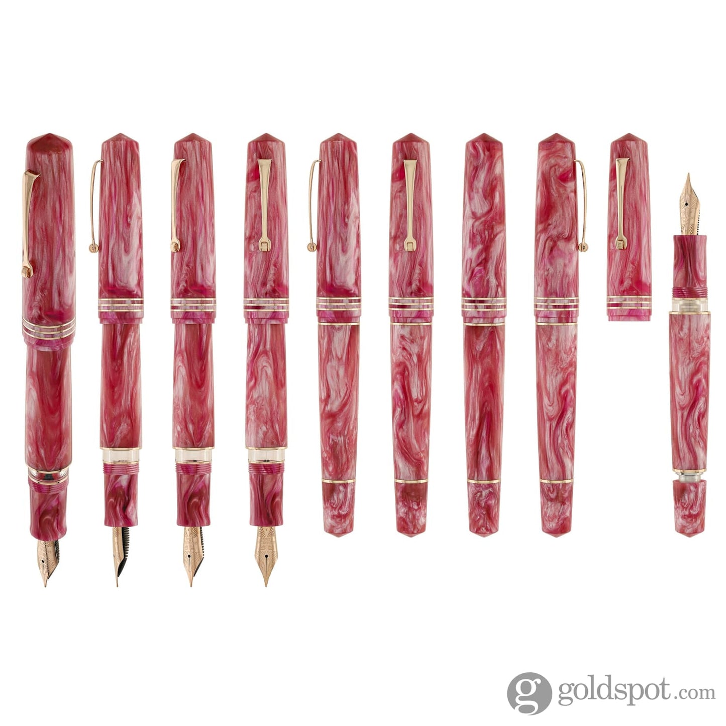 Leonardo Momento Zero Grande 2.0 Fountain Pen in Sakura with Rose Gold Trim Fountain Pen