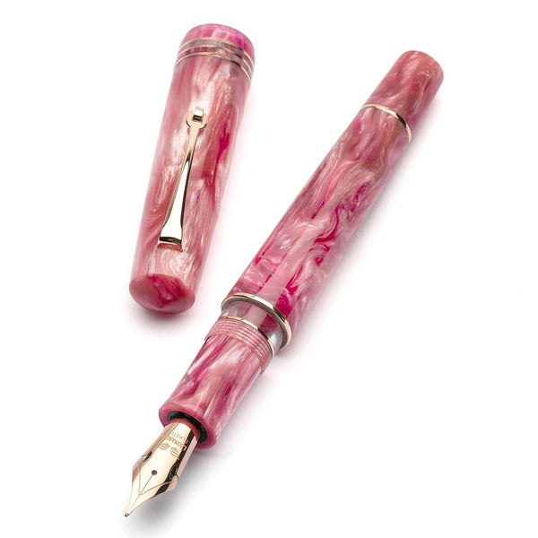 Leonardo Momento Zero Grande 2.0 Fountain Pen in Sakura with Rose Gold Trim Fountain Pen