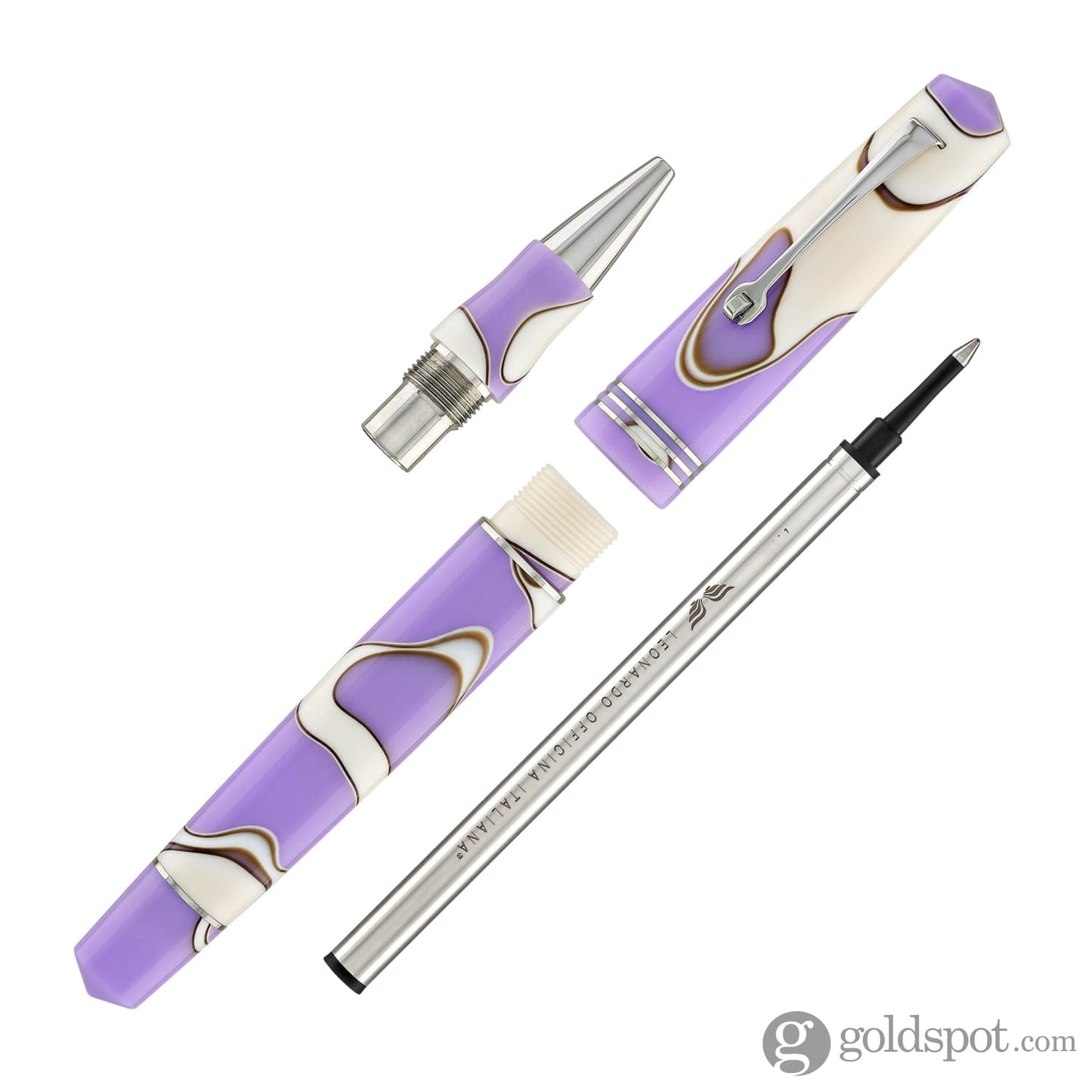 Leonardo Momento Zero Rollerball Pen in Nuvola Lilac Rollerball Pen