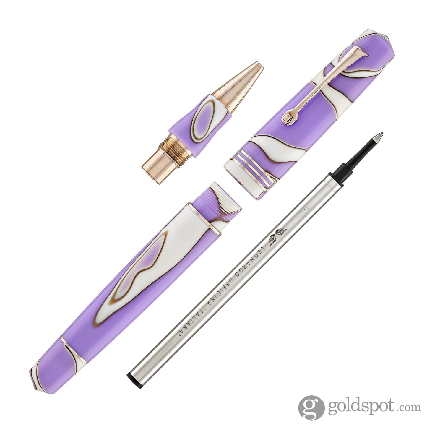 Leonardo Momento Zero Rollerball Pen in Nuvola Lilac Rollerball Pen