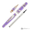 Leonardo Momento Zero Rollerball Pen in Nuvola Lilac with Rose Gold Rollerball Pen